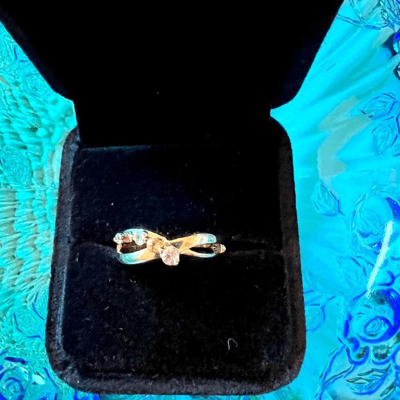 Natural Multi-Gemstone Infiniti Ring Size 7.5 - Picture 2 of 9